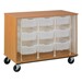 Counter-Height Mobile Tray Storage Cabinet - Shown w/ nine trays